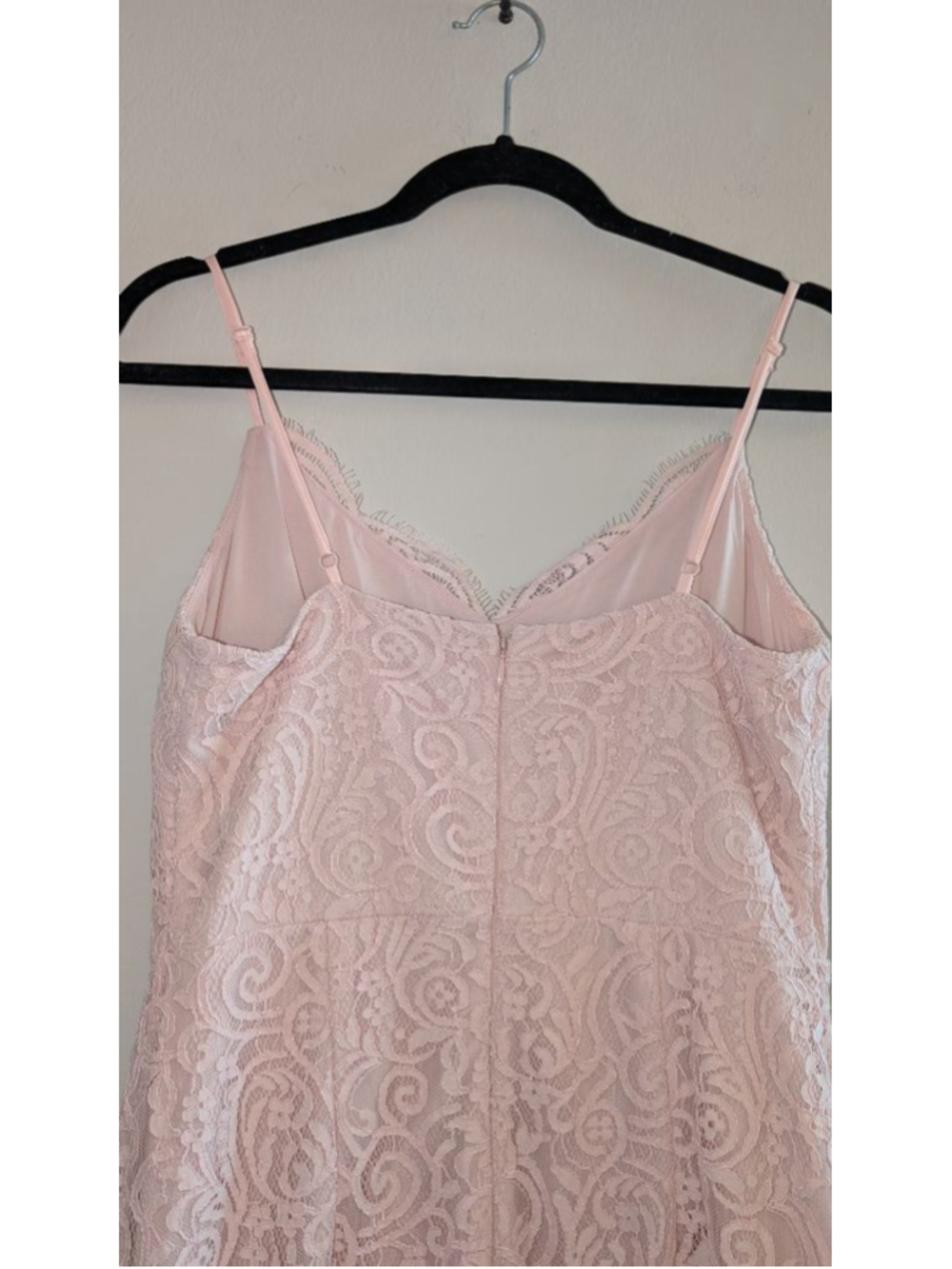 Express Pink Lace Midi Dress Womens Small - Picture 9 of 10